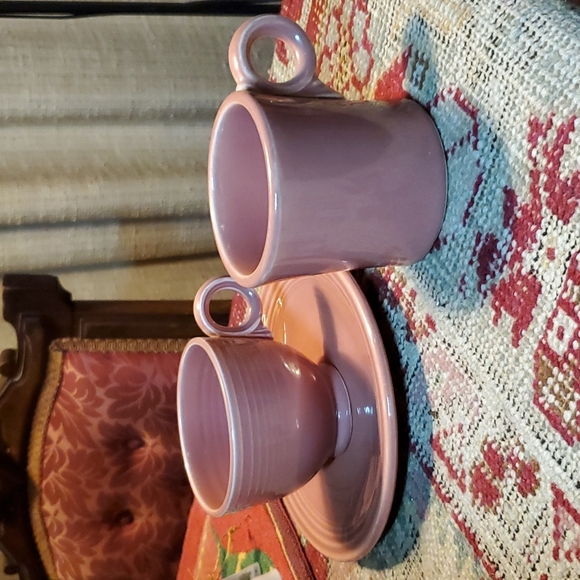 💥SOLD💥Original Rose Tea Cup&Saucer,Tom&Jerry's Mug Fiestaware - Picture 7 of 10